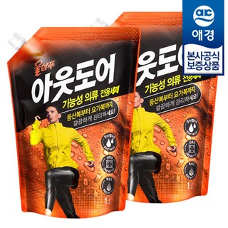 애경 울샴푸 중성세제 아웃도어 리필 1L x2개, 2개