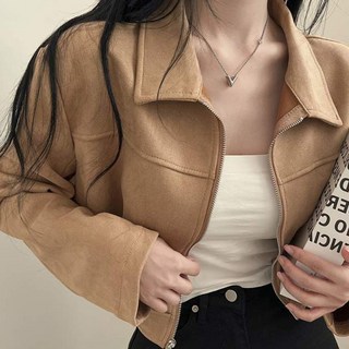 샌드 크롭 자켓