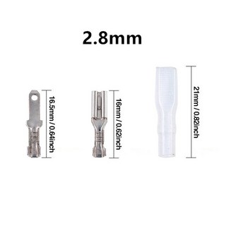 [호환상품] 180개입 2.8mm 절연 스페이드 와이어 커넥터 세트 – 암수 압착 단자, 전기 케이블 압착 단자 케이블암수세트