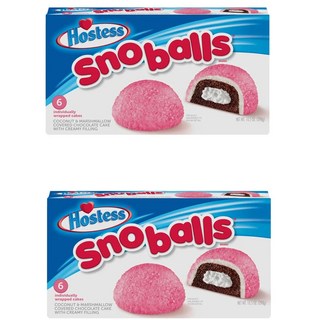 [Hostess] [BOGO] 호스티스 트윙키 스노우볼 스노볼 298g 2개 낱개포장 6개입 Hostess Snoballs 6 Count 2pk