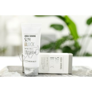 메리키트 아쿠아 샤이닝 선블럭 60ml, 아쿠아샤이닝썬크림 +해미비비1(노랑비비)