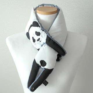 동물 패딩 머플러