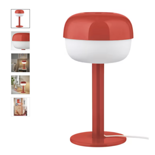 이케아 스탠드 블로스베르크 탁상스탠드 레드 36 cm