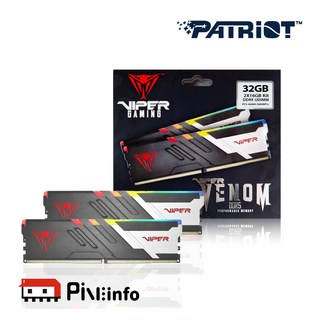 패트리어트 VIPER VENOM RGB DDR5 32G PC5-44800 CL36 5600MHz (16GX2) 듀얼패키지 파인인포 2개 상품 이미지