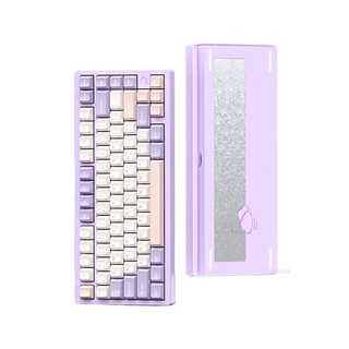 RAINY75 레이니75 가스켓 무선 키보드 기계식 구조 커스텀, KAIHUA 자주 RGB 7000mAh, 자주 RGB, KAIHUA 7000mAh