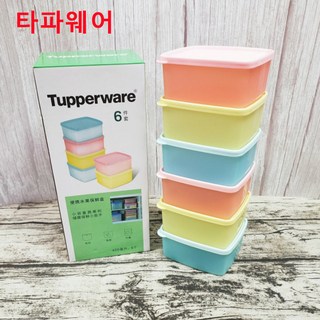 냉장고정리용기 6 종 세트 400ml, 6종 세트, 1개