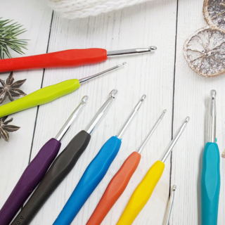 뜨개질 원데이클래스 실리콘 코바늘 9개세트, 1개