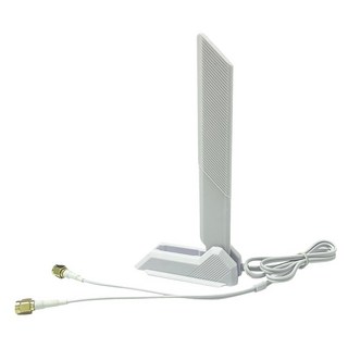 ZAHARA RP-SMA 듀얼 밴드 Wi-Fi 6E 안테나 ASUS ROG Strix B550-F 게이밍 II/프라임 B550-PLUS/ROG B550-A B450-F B650, 1.White, 1개