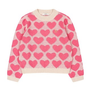 헤지스 키즈 빅 하트전판 풀오버 HUW12KR54M PK 상품 이미지