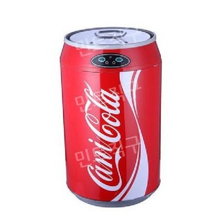 코카콜라 캔 쓰레기통 자동 센서형 스마트 휴지통 가정용 8L, 레드 9L, 1개