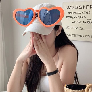 걸스코코 빅하트 선글라스 인싸안경 파티 생일 썬글라스 홈파티 6color, 오렌지