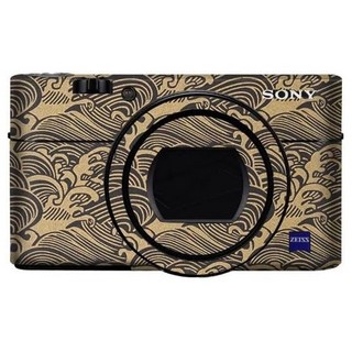 소니 RX100VI RX100VII 카메라 보호 필름 스킨 데칼 RX100M6 RX100M7용 스크래치 방지 커버 스티커(가죽 블랙)