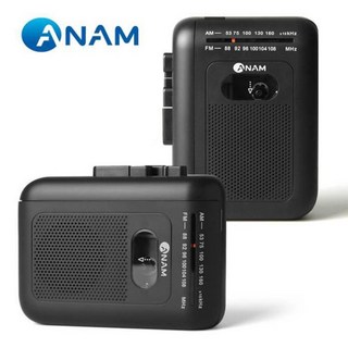 아남 카세트플레이어 ATC-90AR 워크맨 오토리버스 FM 녹음기능 자동방향 전환 카세트 외부스피커, 블랙
