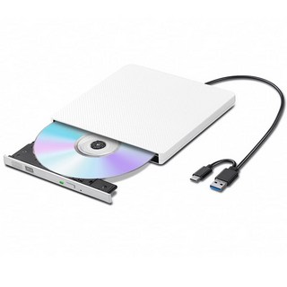 CDDVD-R USB3.0&Type-C WindowLinuxMac OS & TYPE-C 외장 CD·DVD 드라이브 DVD레코 플레이어, 1개