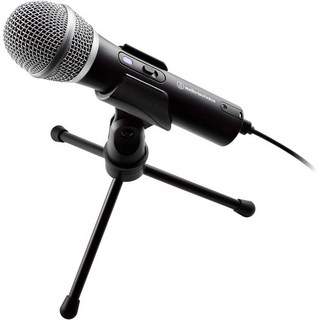 audio-technica USB 마이크 텔레워크재택근무생방송녹음팟캐스트실황 블랙 ATR2100x-USB
