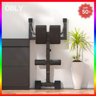 OBLY 복근운동기구 백익스텐션 허리 운동 기구 로만체어 전문 피트니스 장비 스트레칭 근력, 고급형