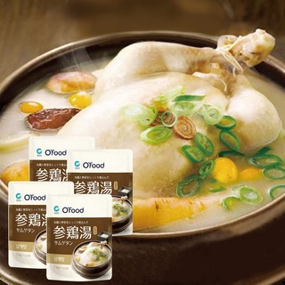 [O'food] 1kg [삼계탕 × 4봉지] 한국 스프 냄비 한국 요리 한국 음식 한국 냄비