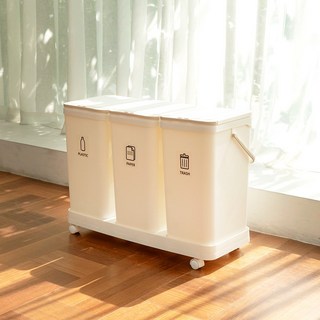 모노플랫 3단 가정용 분리수거함