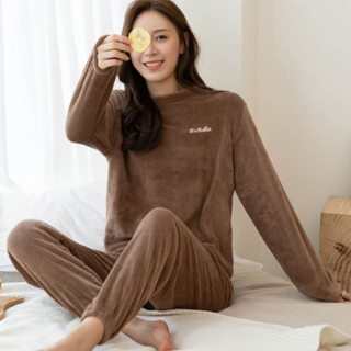 카미엘 밍크 수면잠옷 극세사 파자마 세트