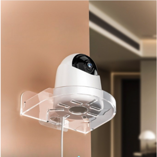 헤이데야 무타공 홈캠 CCTV 투명 거치대 베이비캠 홈카메라 거치용 브라켓 1개