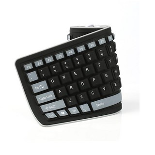 새로운 휴대용 침묵 Foldable 실리콘 키보드 USB 유선 유연한 소프트 방수 롤 실리카 젤 키보드 PC 노트북에 대 한, 규격 없음, Black, 규격 없음, 없음