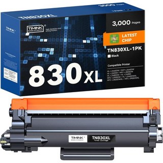 TN830XL Toner Cartridges Replacement for Brother TN830 XL Work HL-L2460DW DCP-L2640DW HL-L2480DW H, TN830XL-1P
