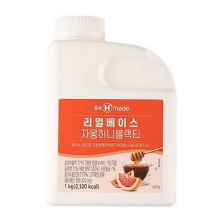 흥국 리얼베이스 자몽허니블랙티 1kg, 단품, 1개, 1L