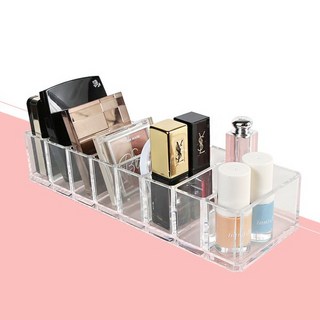 쿠션팩트 아이섀도우 립스틱 수납 8칸 아크릴 정리함, 상세페이지 참조, 1개