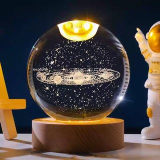 크리스탈 볼 야간 조명 곰돌이 고래 꿈 펜던트
