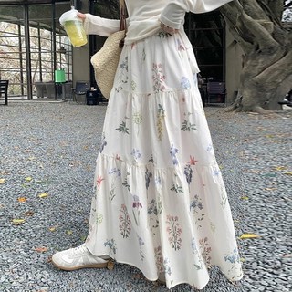 썸머 플라워 롱스커트