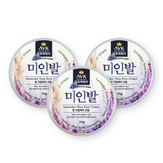 미인발크림 발각질제거 발크림 풋크림 발보습 발냄새제거 뒤꿈치케어 고운발 크림 발관리용품 70g x 3통, 3개