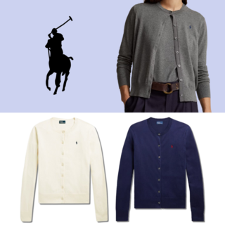 아트박스/랄프로렌 [시크릿특가] 피마코튼 여성 가디건