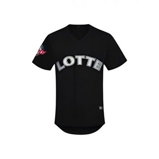 Toys & Goods 롯데 자이언츠 올드 레플리카 유니폼 블랙 논 마킹 버전 Lotte Giants Old Replica Uniform Black Non Marking Ver