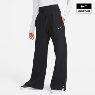 매장정품 나이키 NIKE 여성 하이웨이스트 와이드 플리스 스웨트팬츠 DQ5616-010 1764707