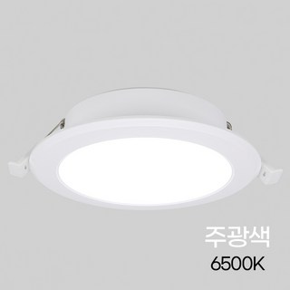 번개표 LED 다운라이트 매립등 매입등(신형) 4인치 12W 주광색, 1개