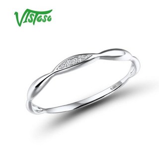 심플 반지 심플 여성용 vistoso 골드 정품 14k 옐로우화이트 골드 샤이니