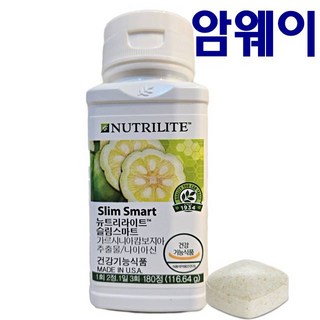 암웨이 뉴트리라이트 슬림스마트 30일분 체지방 관리 가르시니아 추출물 180정 1개, 1박스, 30회분