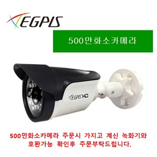 이지피스 CCTV카메라 실외용 500만화소, NE17495, 1개