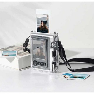 인스탁스미니에보케이스Fujifilm mini EVO 투명케이스 카메라 보호 커버, evo 투명 보호 케이스(스트랩 포함), 1개