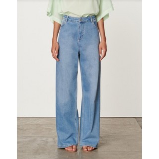 [바네사브루노] [[24FW]] VIPA4F207B1 라이트블루 면혼방 와이드 데님 팬츠