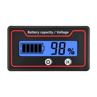 자동차 배터리 충전 수준 표시기 12V 24V 36V 48V 60V 72V 리튬 용량 측정기 디스플레이 LED 테스터 전압계, 01 9-120V Blue