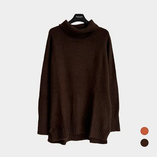 막스까르띠지오 여성용 포근한 니트 양모 터틀넥 봄가을 티셔츠