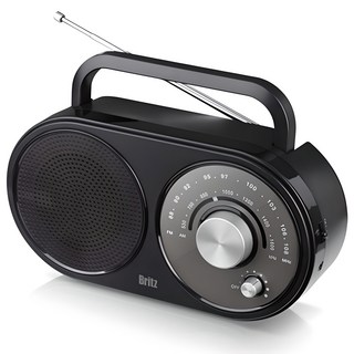 브리츠 휴대용 FM AM 아날로그 라디오, BZ-R370, 혼합 색상