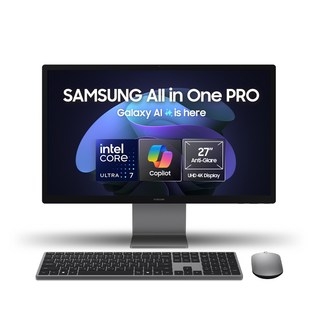 삼성 올인원 프로 DM970AGA-L71AR 14세대 울트라7 4K UHD 27인치 일체형PC