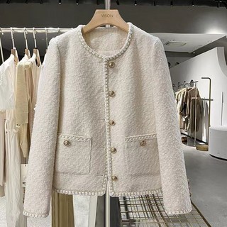 COSYEVNO 라운드 프리스타일 코트 춘추 상의 트위드 자켓