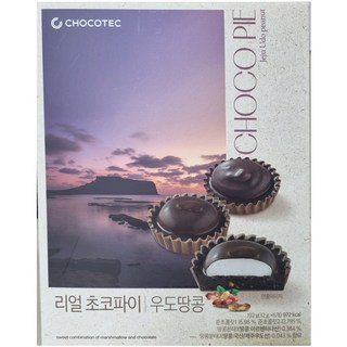 제주 리얼 초코파이 우도땅콩, 1박스, 192g
