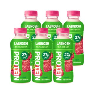랩노쉬 프로틴 드링크 스트로베리, 350ml, 6개