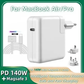 140W USB C-마그네틱 3 케이블 Mac Book Pro 16 15 14 13 인치 2021-2023 M1 M2 Air 노트북 전원 어댑터용