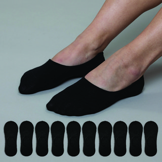 비바슈슈 남성용 쫀쫀하고 벗겨지지 않는 페이크삭스 실속형 10켤레