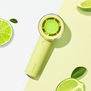 블루필 미니헤드 제트팬 휴대용 미니 핸디 손선풍기, BFN220, 라임그린